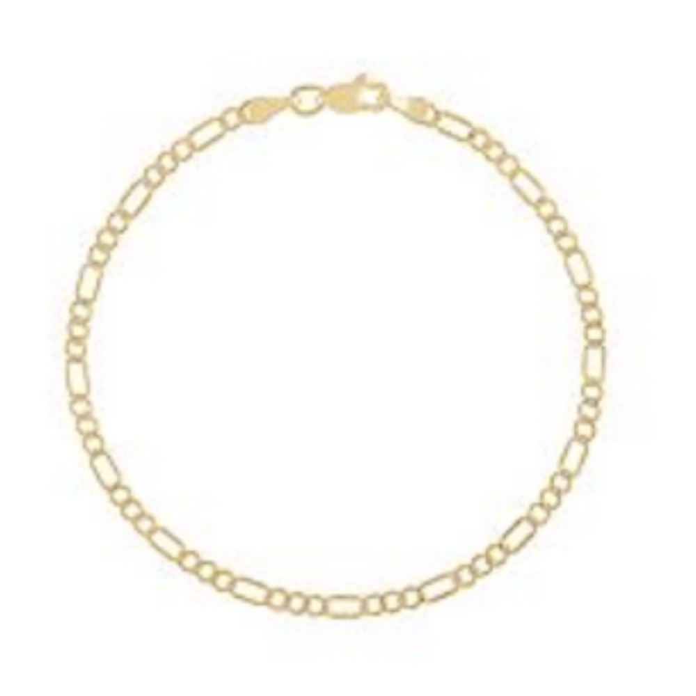NWT Jordan Blue 14k Gold Figaro Bracelet